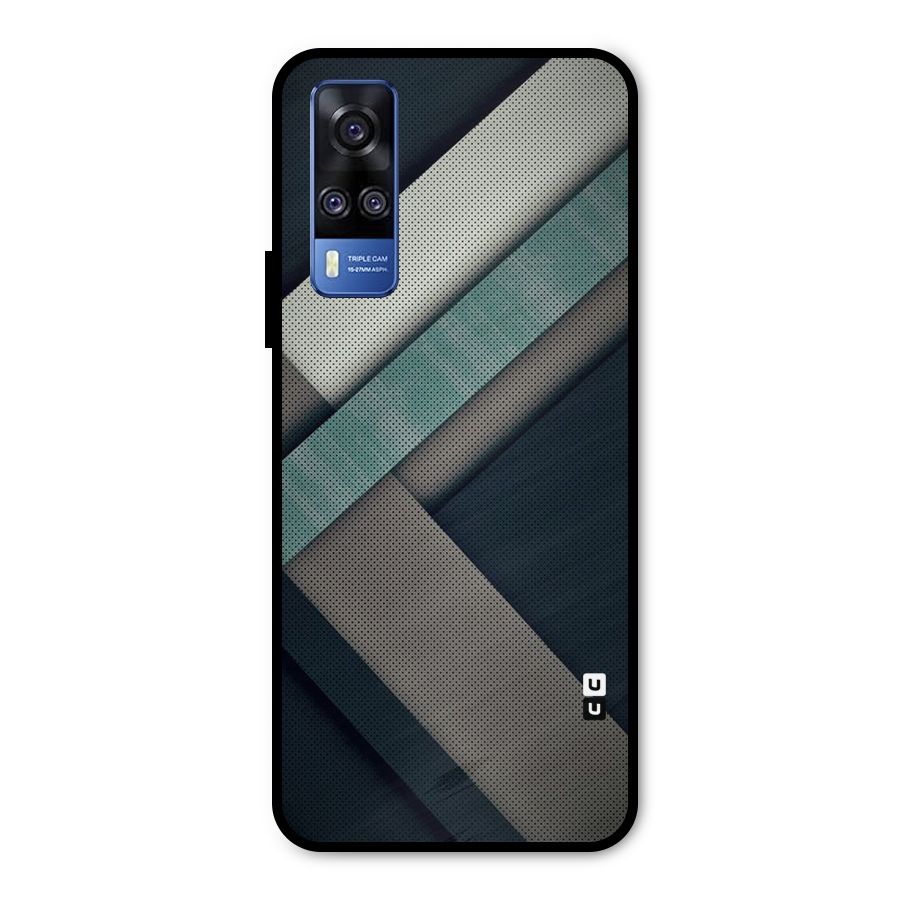 Dark Stripes Metal Back Case for Vivo Y51A