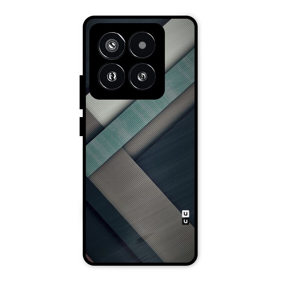 Dark Stripes Metal Back Case for Xiaomi 14 Pro