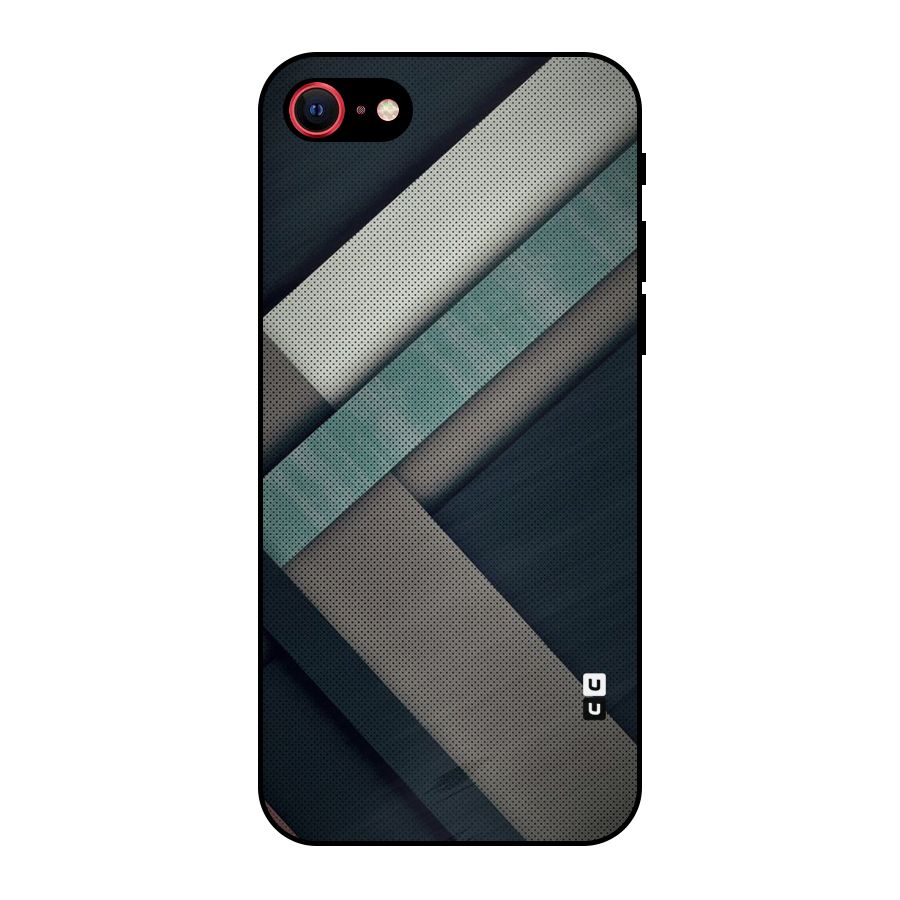 Dark Stripes Metal Back Case for iPhone 7