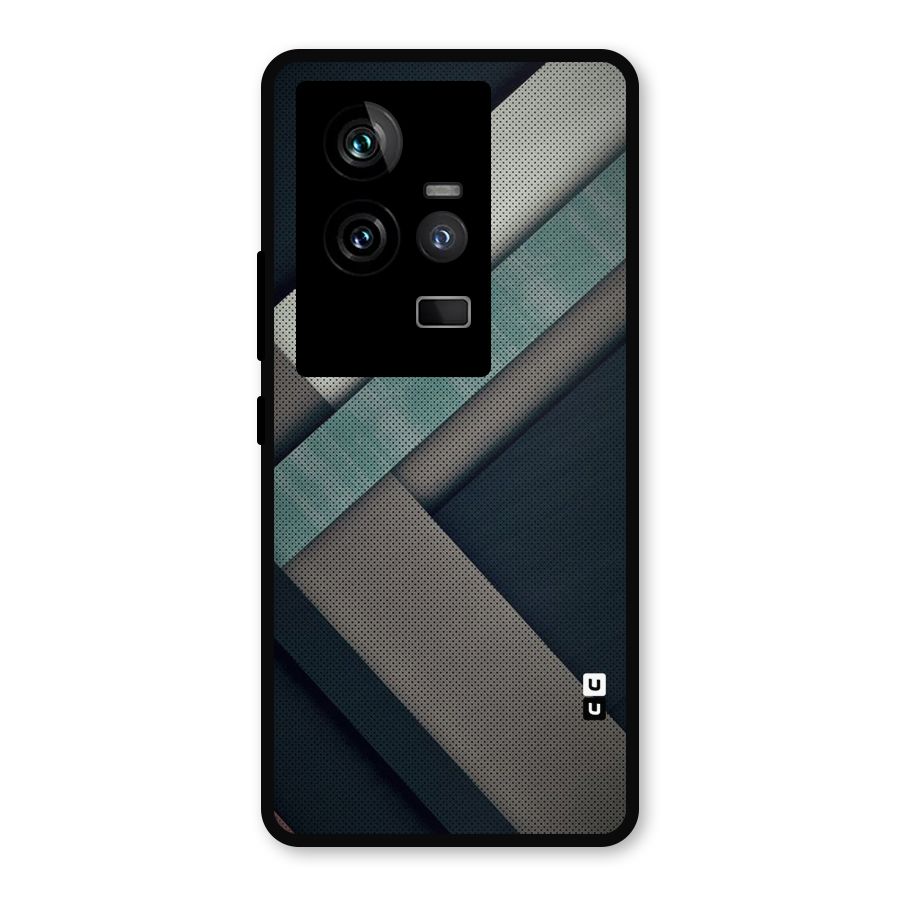 Dark Stripes Metal Back Case for iQOO 11 5G
