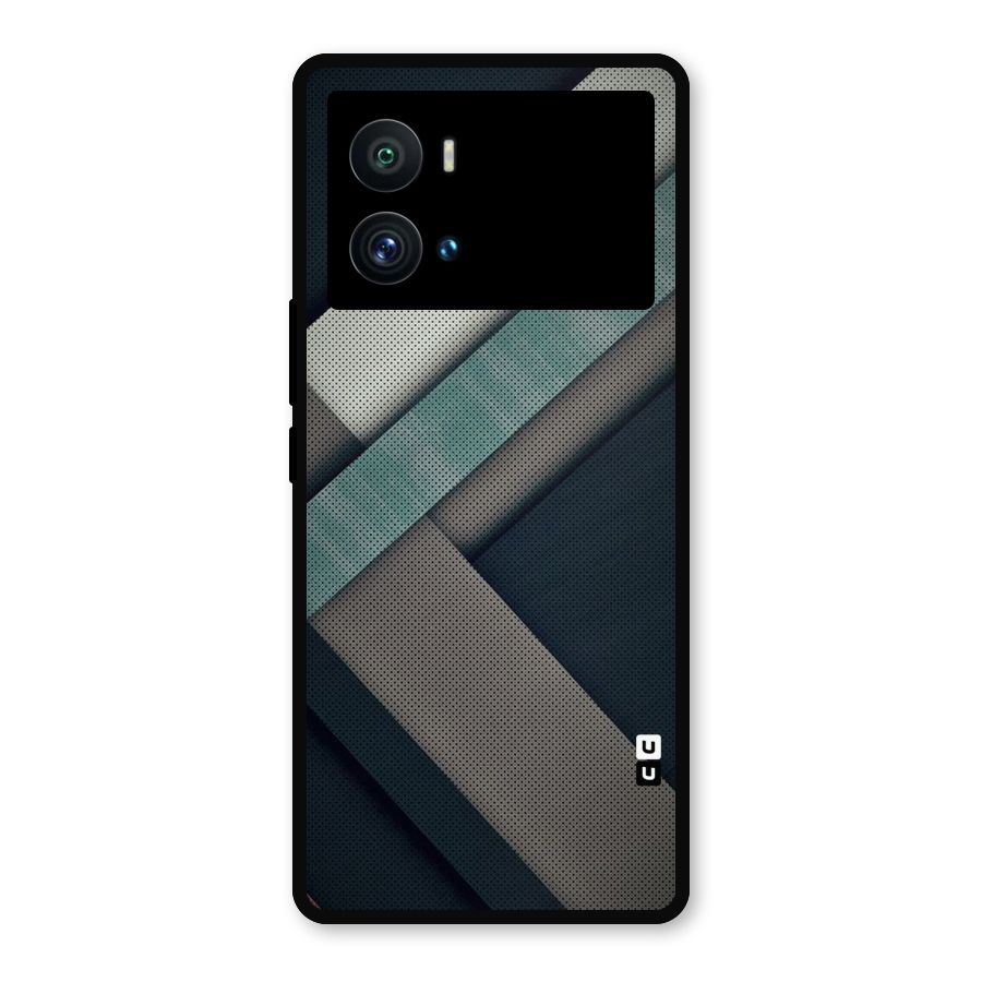 Dark Stripes Metal Back Case for iQOO 9 Pro