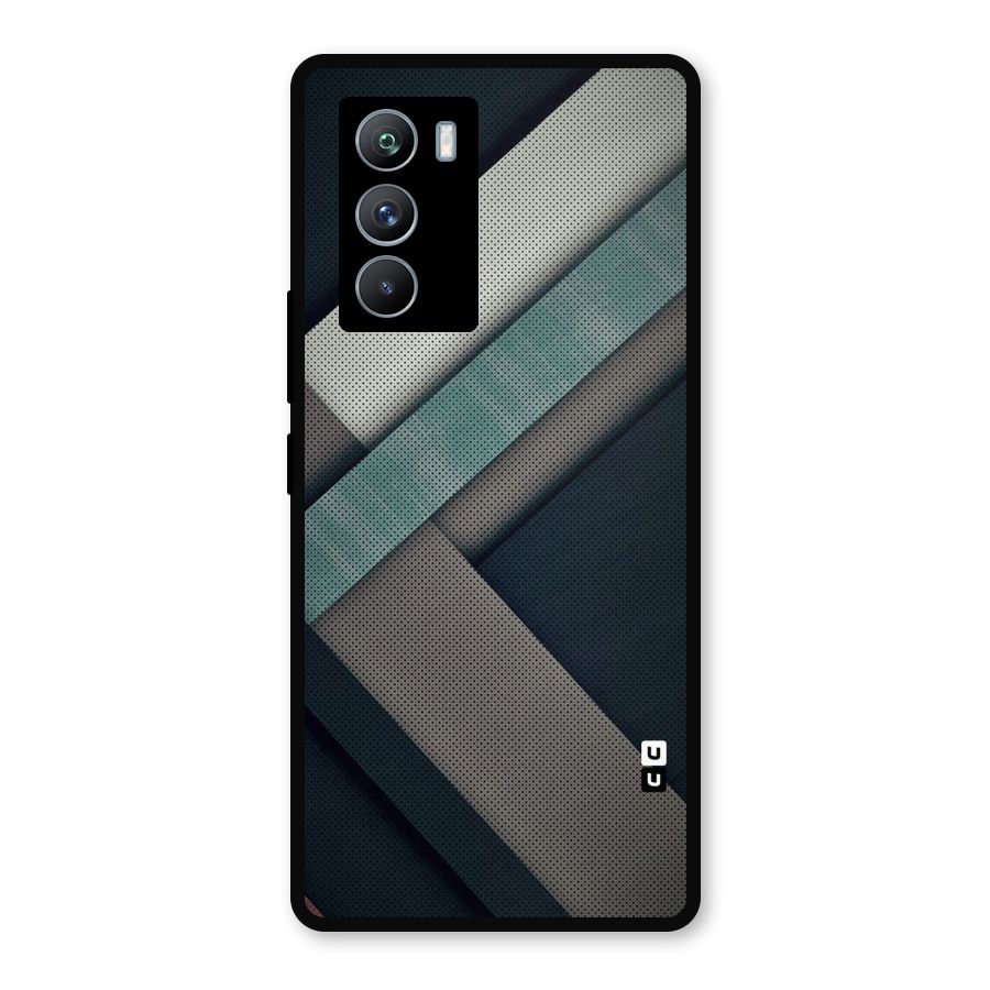 Dark Stripes Metal Back Case for iQOO 9 SE
