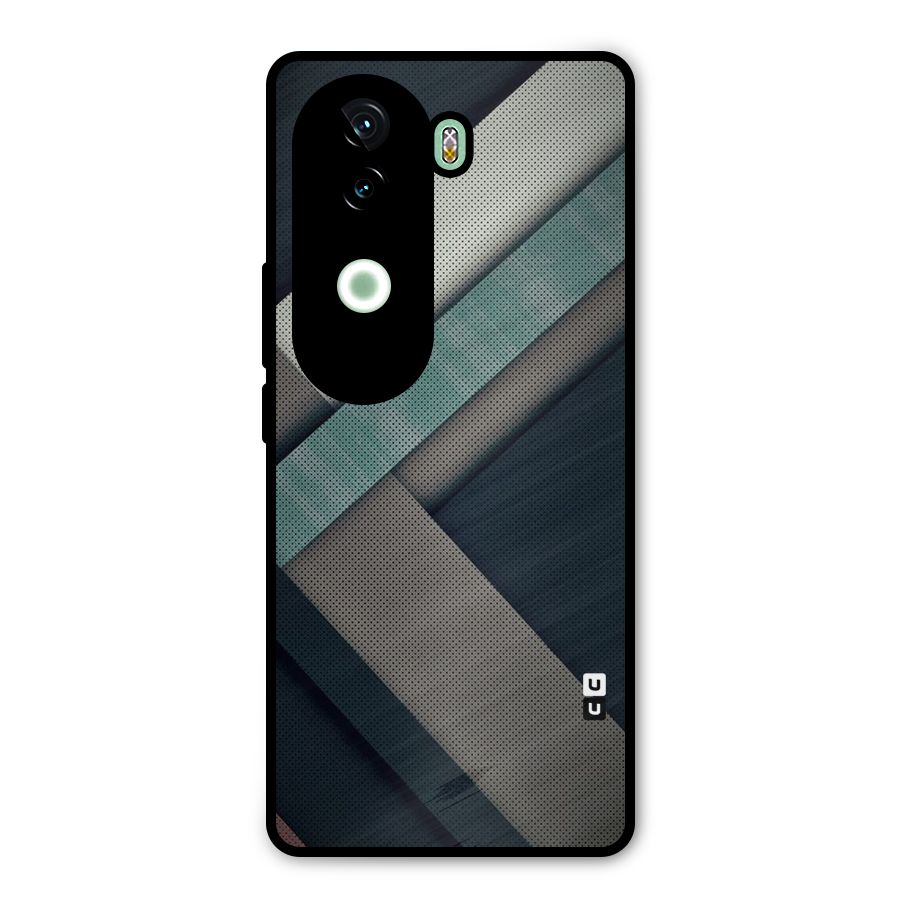Dark Stripes Metal Back Case for iQOO Z9s