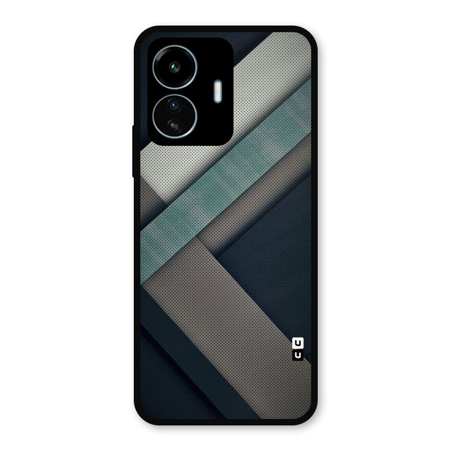 Dark Stripes Metal Back Case for vivo iQOO Z6 Lite 5G