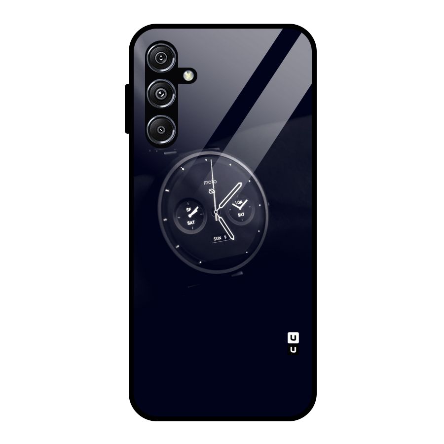 Dark Watch Glass Back Case for Galaxy M34 5G