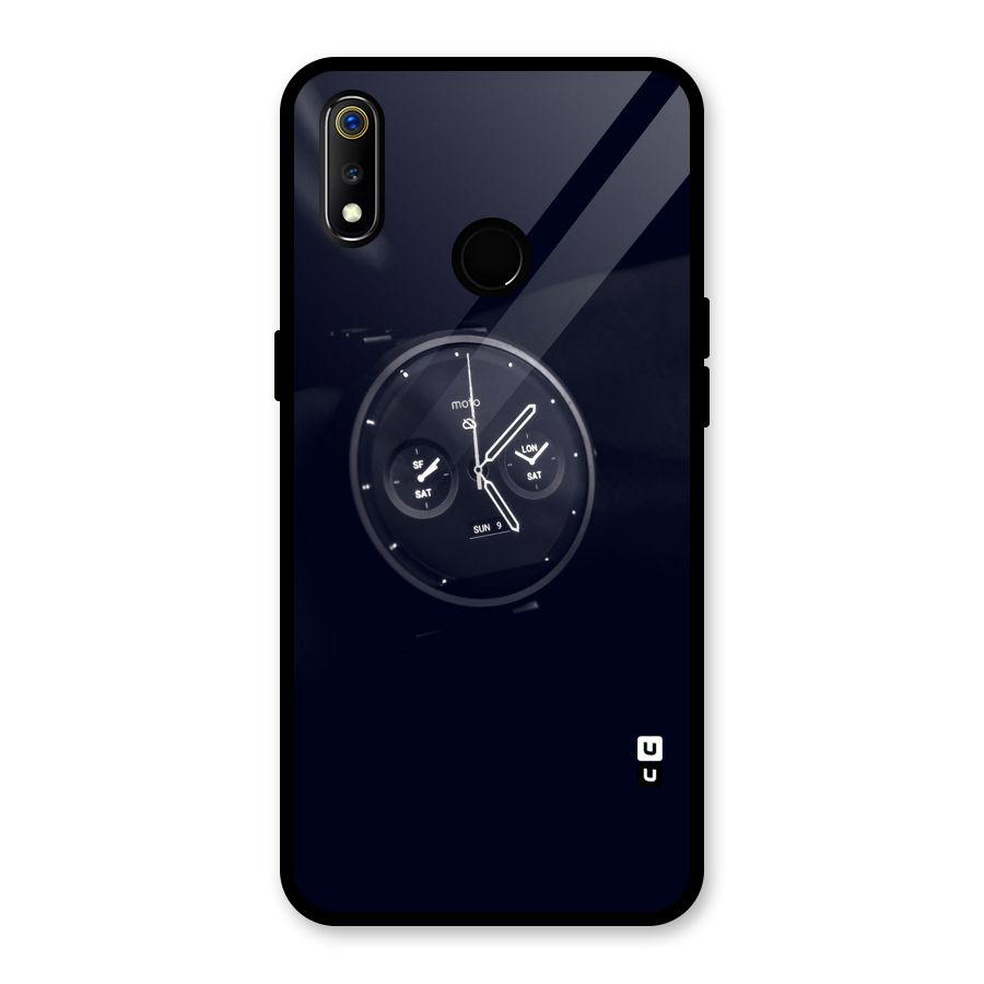 Dark Watch Glass Back Case for Realme 3i