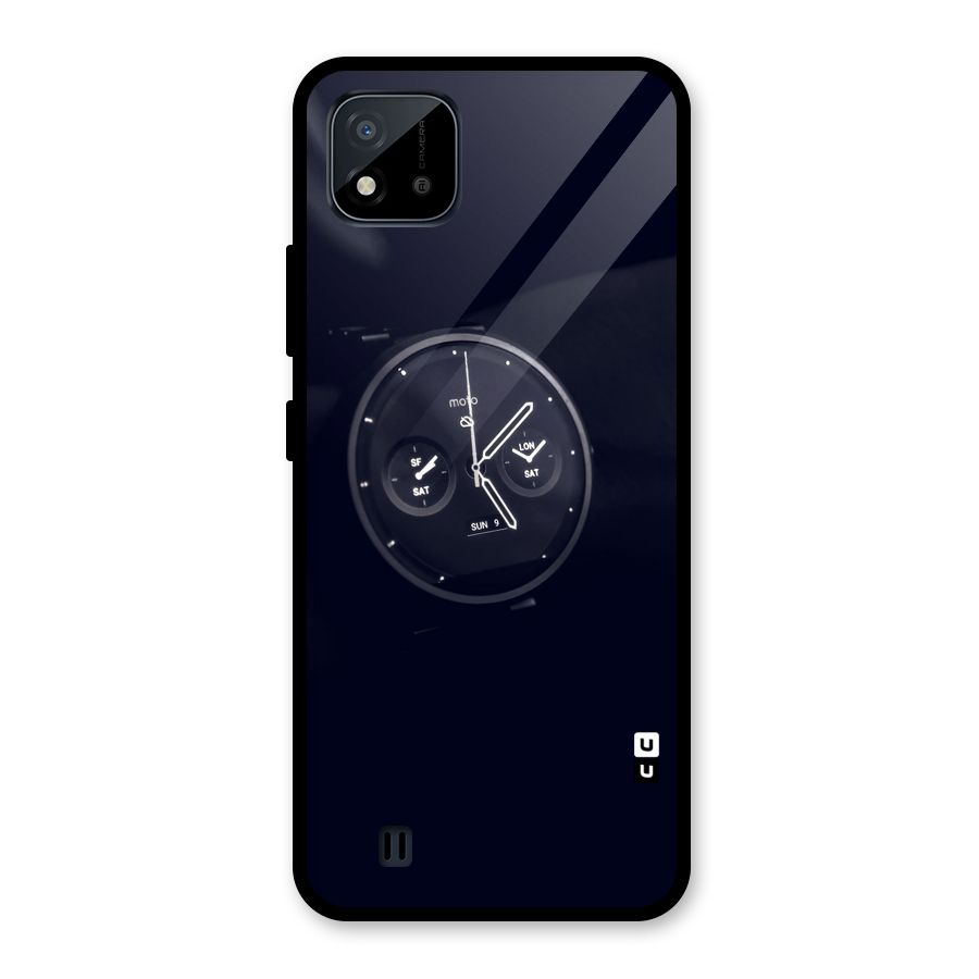Dark Watch Glass Back Case for Realme C11 2021