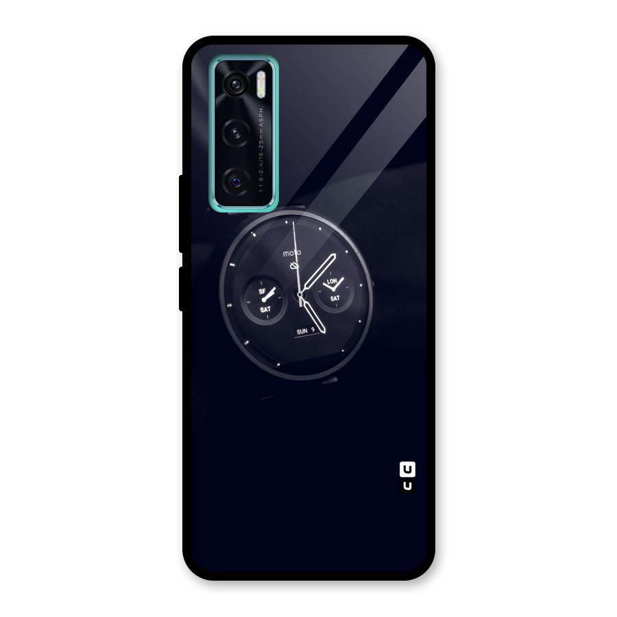 Dark Watch Glass Back Case for Vivo V20 SE