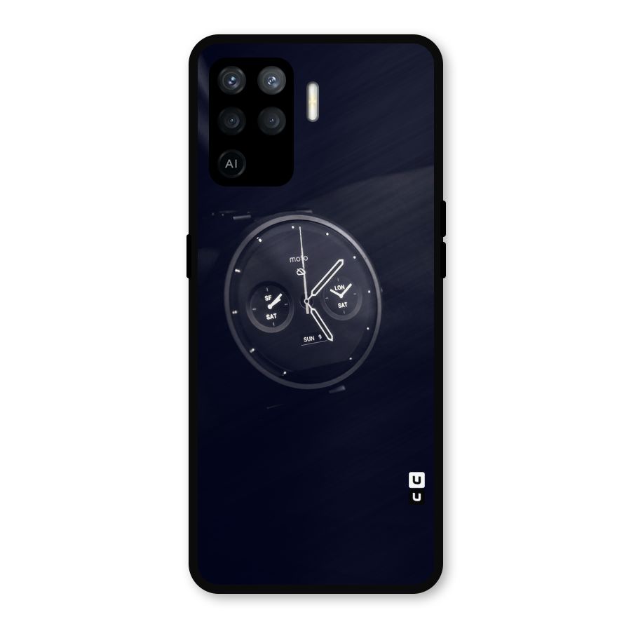 Dark Watch Metal Back Case for Oppo F19 Pro