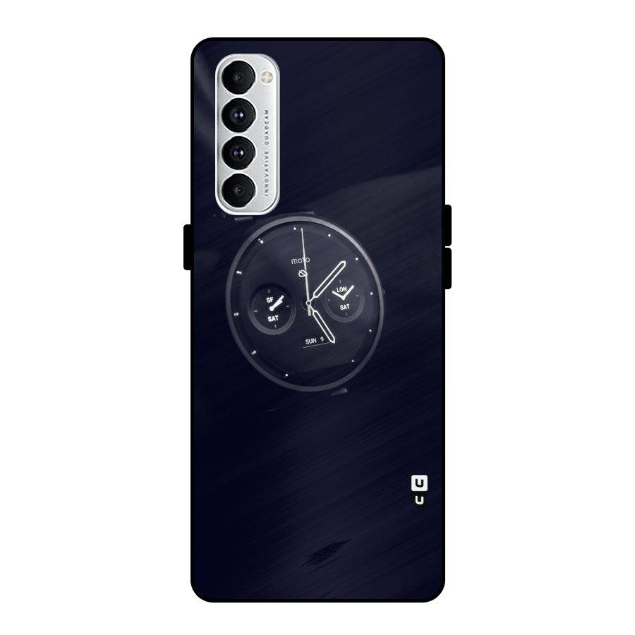 Dark Watch Metal Back Case for Oppo Reno4 Pro