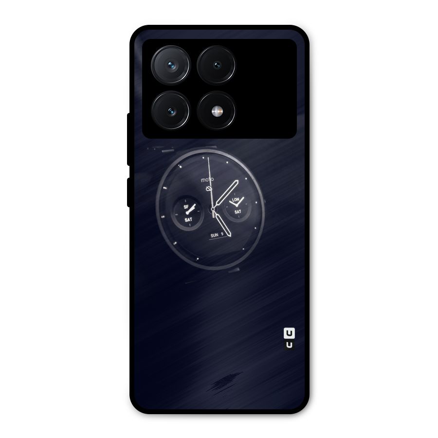 Dark Watch Metal Back Case for Poco X6 Pro