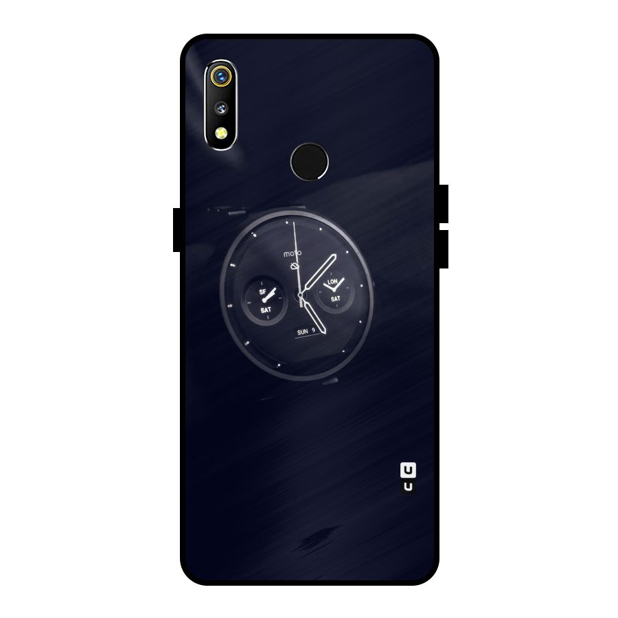 Dark Watch Metal Back Case for Realme 3i