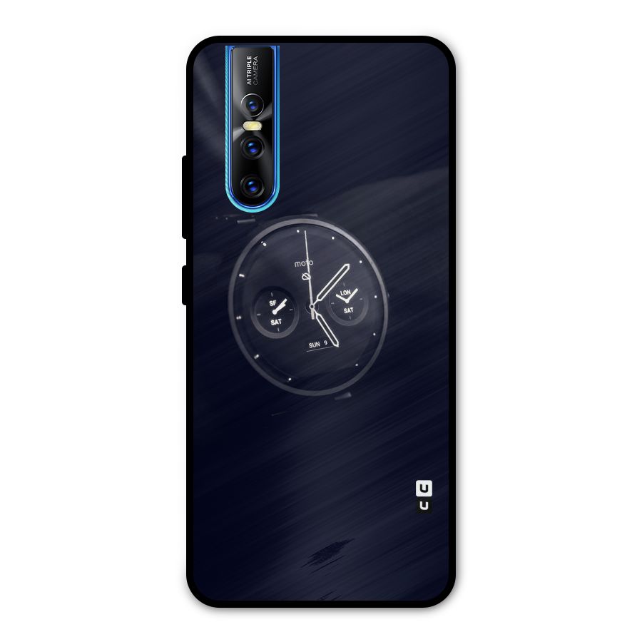 Dark Watch Metal Back Case for Vivo V15 Pro