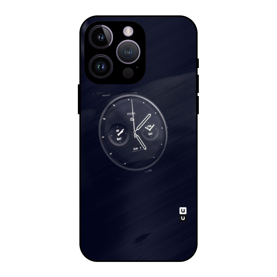 Dark Watch Metal Back Case for iPhone 14 Pro Max