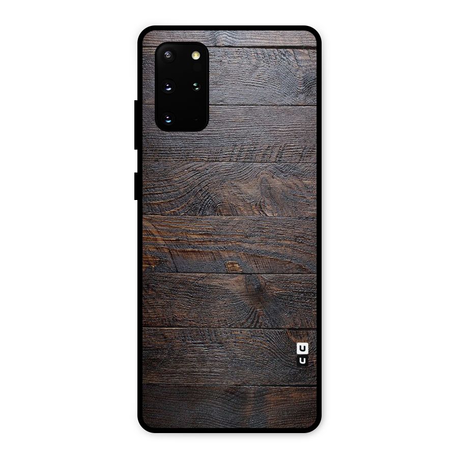 Dark Wood Printed Metal Back Case for Galaxy S20 Plus
