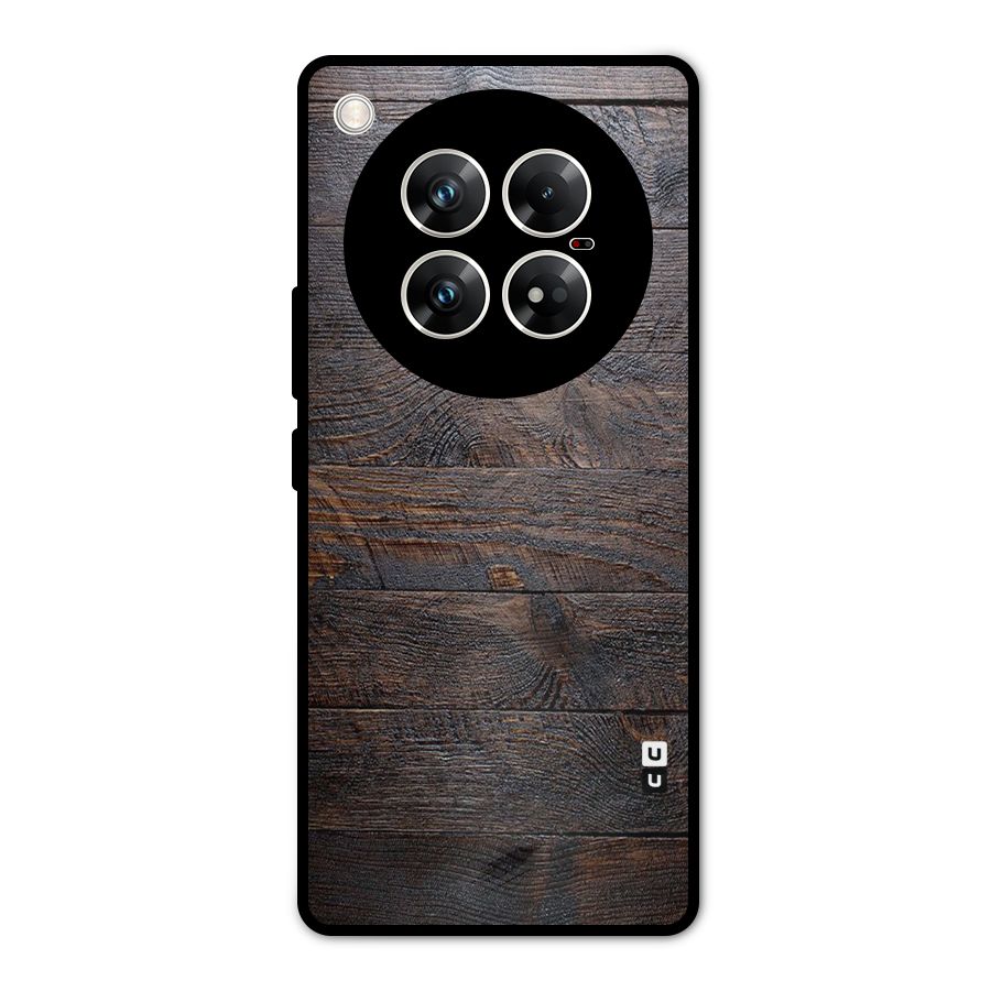 Dark Wood Printed Metal Back Case for Infinix Zero 40 5G