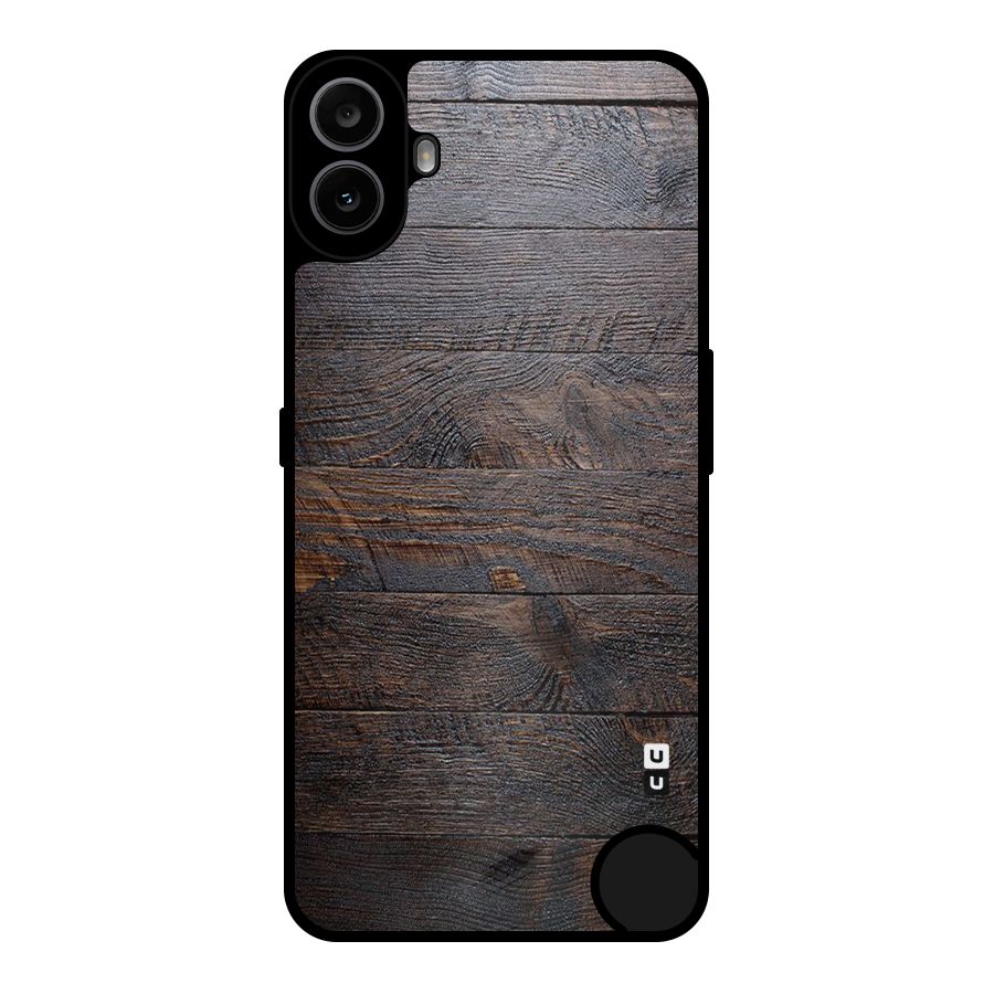 Dark Wood Printed Metal Back Case for Nothing CMF Phone 1