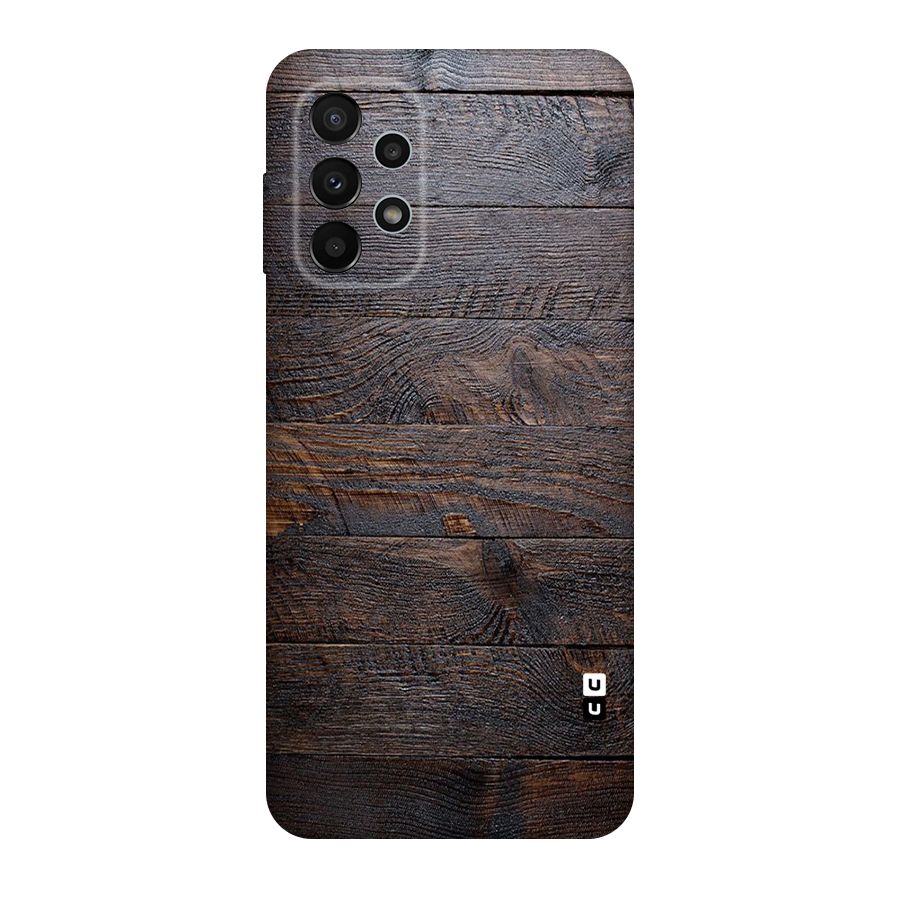 Dark Wood Printed Original Polycarbonate Back Case for Galaxy A23
