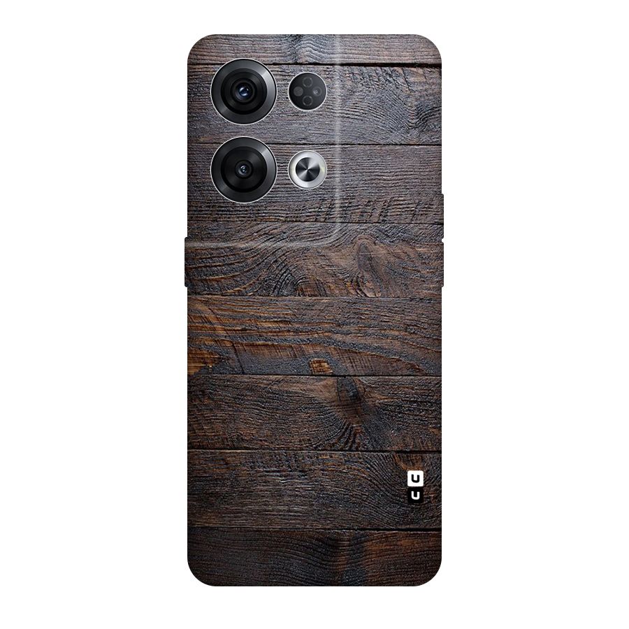 Dark Wood Printed Original Polycarbonate Back Case for Oppo Reno8 Pro 5G