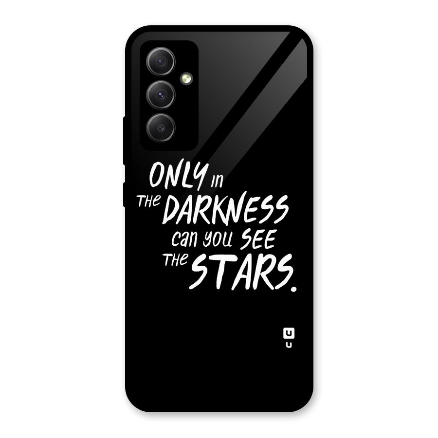 Darkness and the Stars Glass Back Case for Galaxy A34