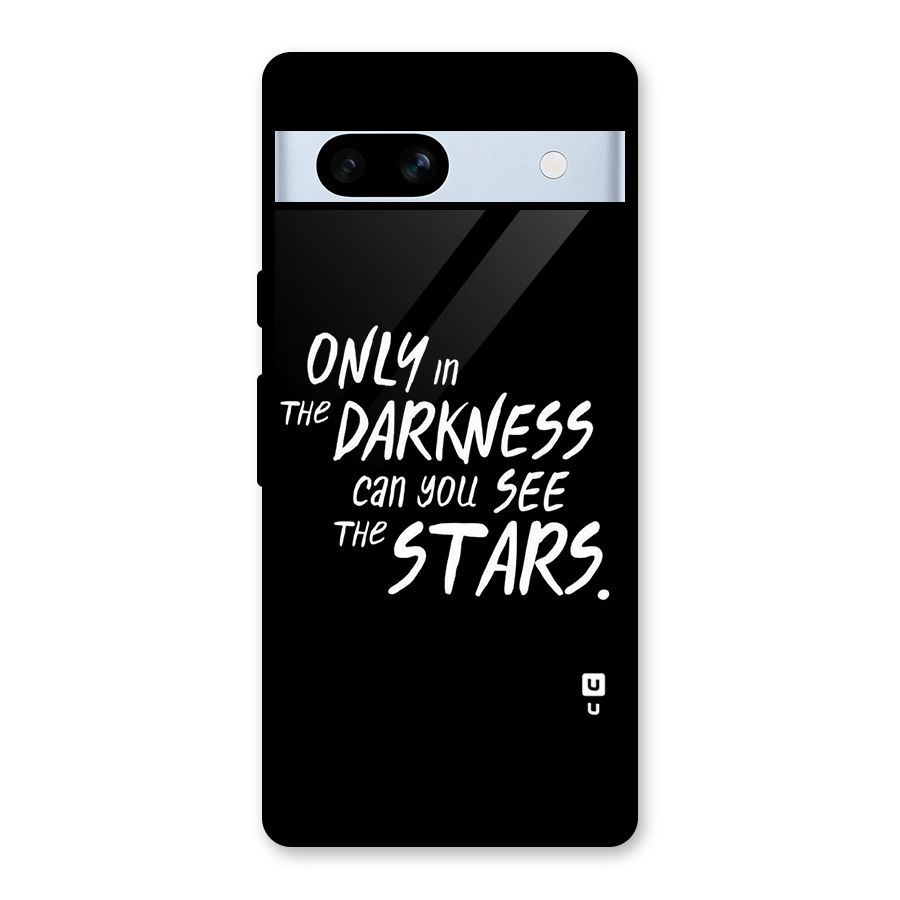 Darkness and the Stars Glass Back Case for Google Pixel 7a