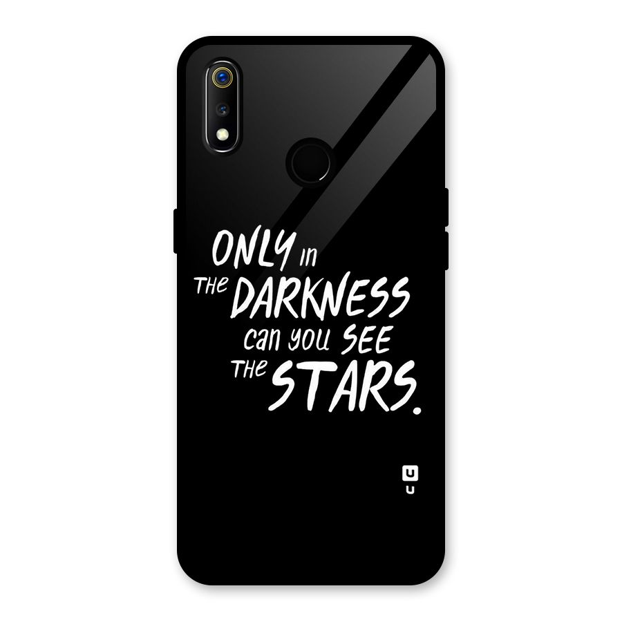 Darkness and the Stars Glass Back Case for Realme 3