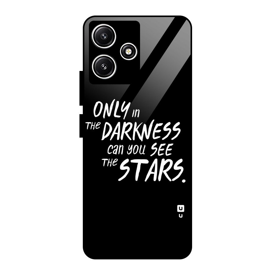 Darkness and the Stars Glass Back Case for Redmi 12 5G