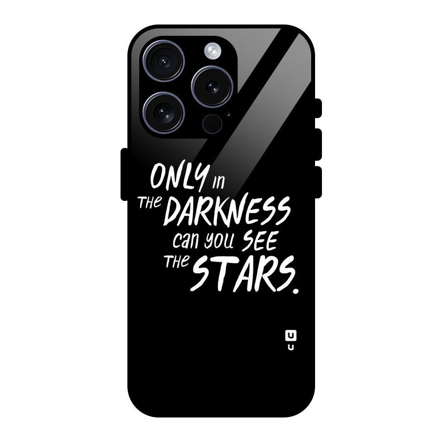 Darkness and the Stars Glass Back Case for iPhone 15 Pro