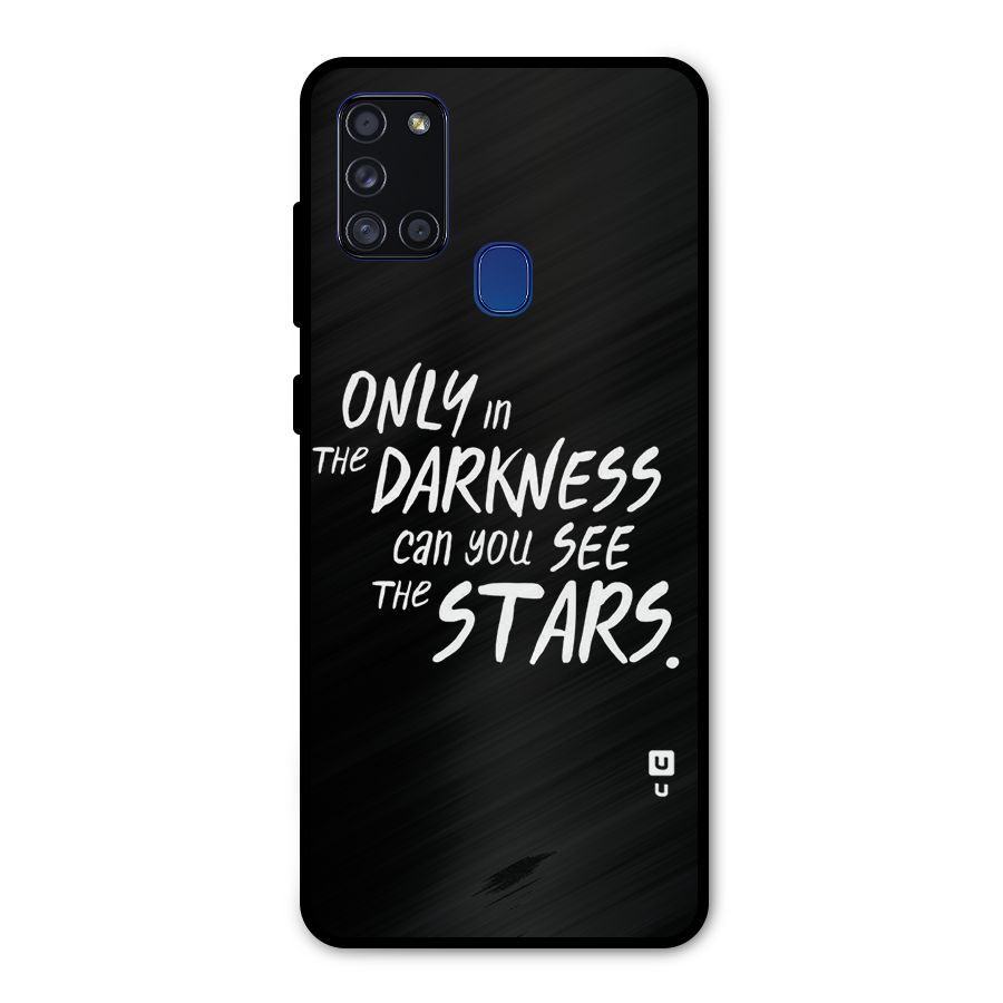 Darkness and the Stars Metal Back Case for Galaxy A21s