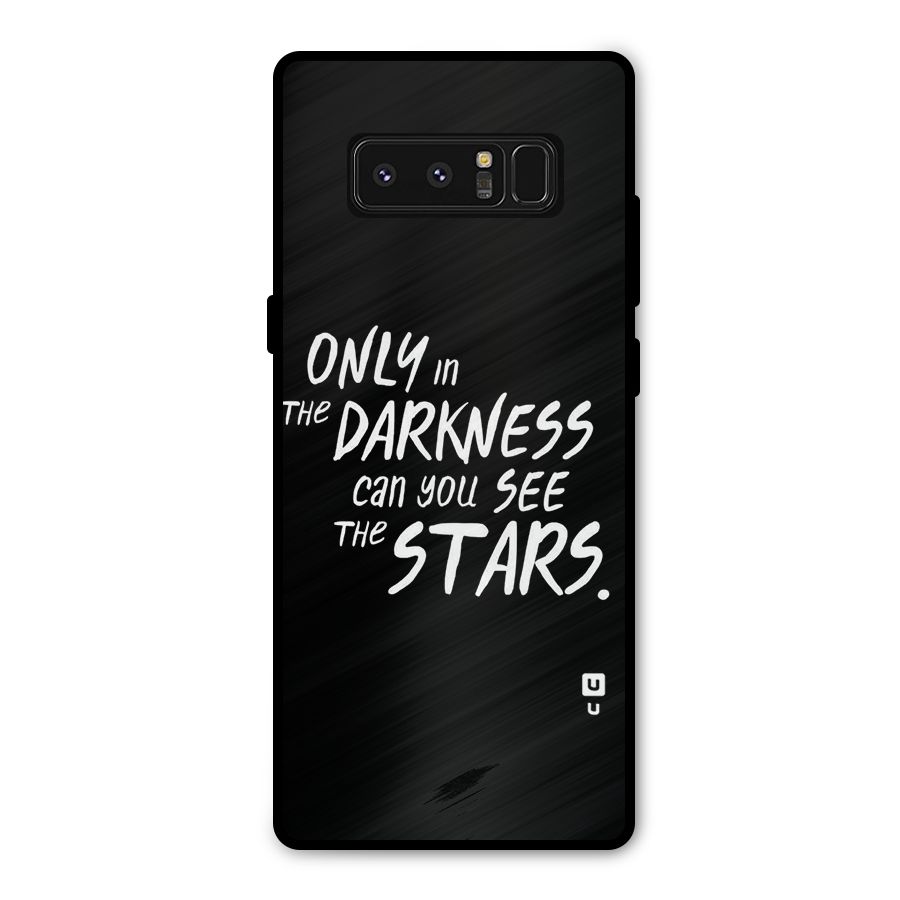 Darkness and the Stars Metal Back Case for Galaxy Note 8