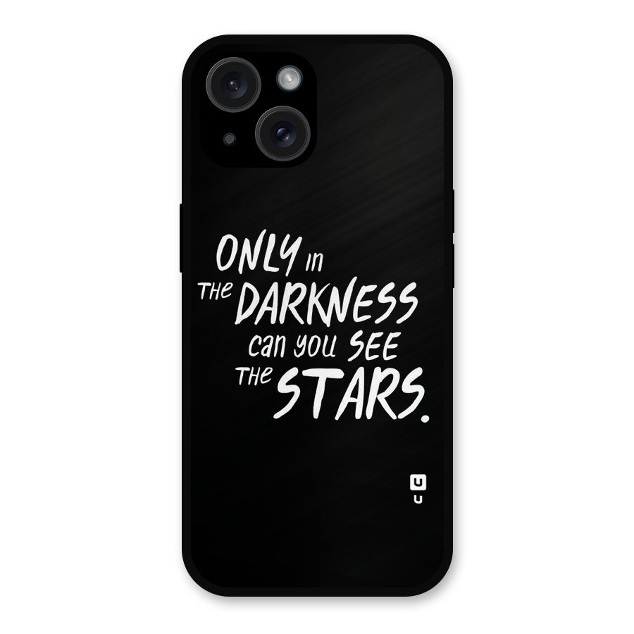 Darkness and the Stars Metal Back Case for iPhone 15