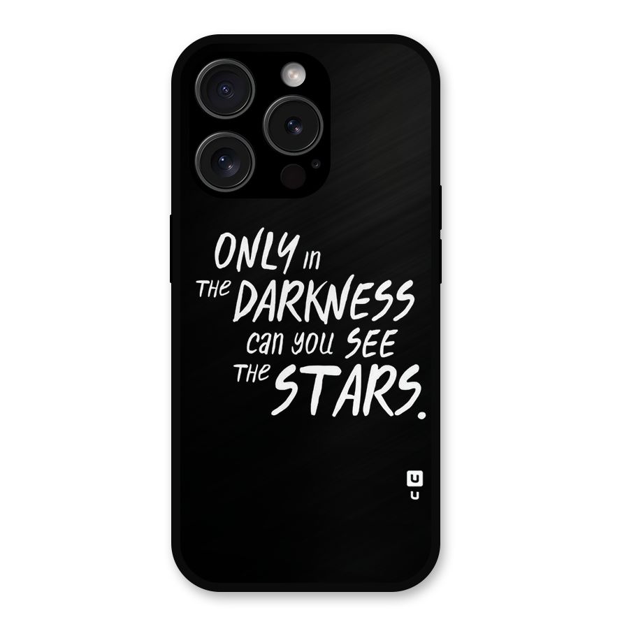 Darkness and the Stars Metal Back Case for iPhone 15 Pro