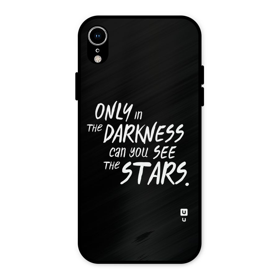 Darkness and the Stars Metal Back Case for iPhone XR