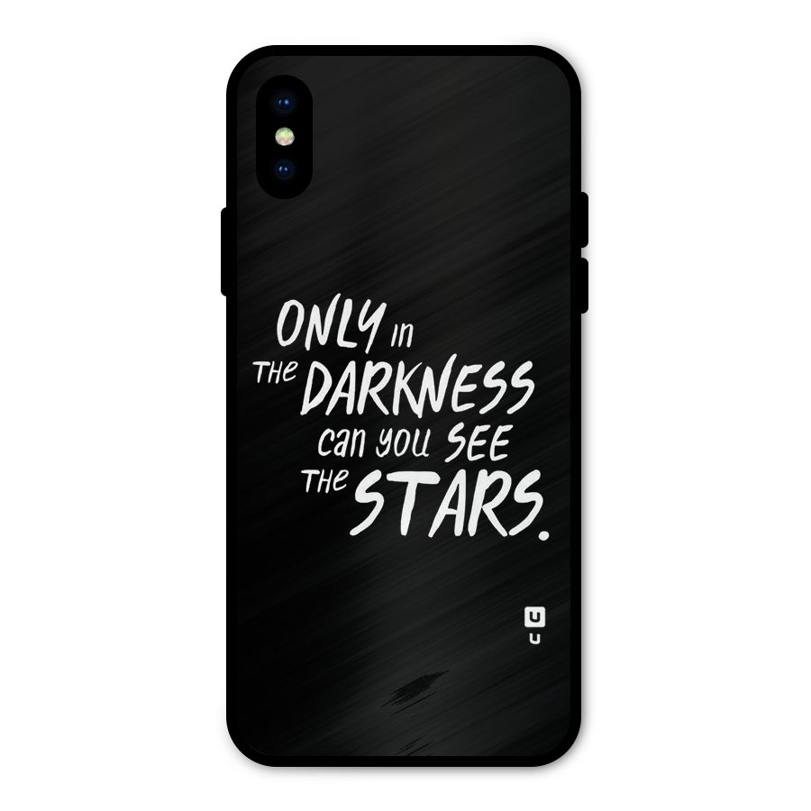 Darkness and the Stars Metal Back Case for iPhone XS