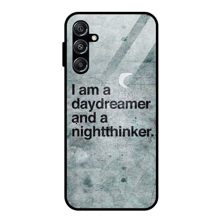 Day Dreamer Night Thinker Glass Back Case for Galaxy M34 5G