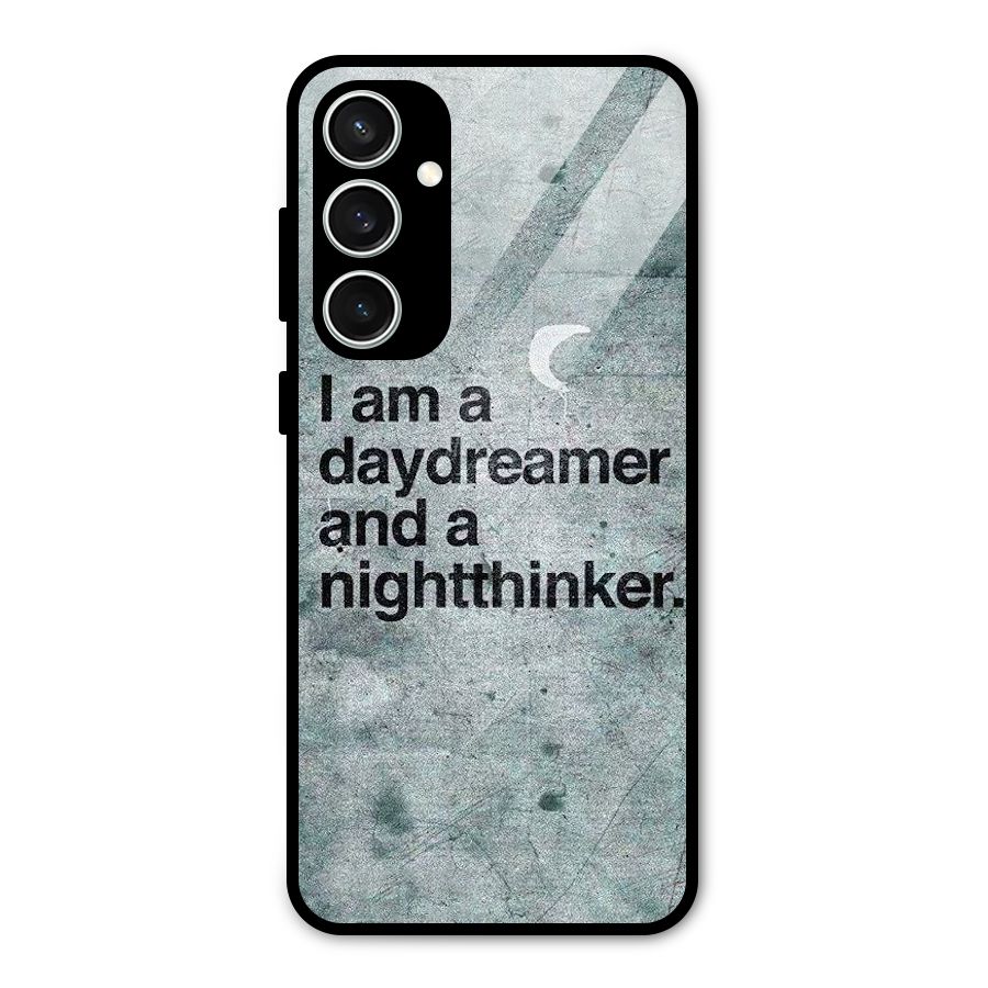 Day Dreamer Night Thinker Glass Back Case for Galaxy S23 FE