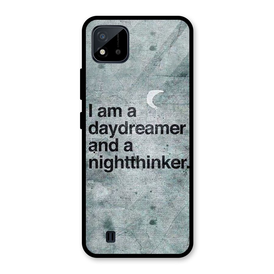 Day Dreamer Night Thinker Glass Back Case for Realme C11 2021