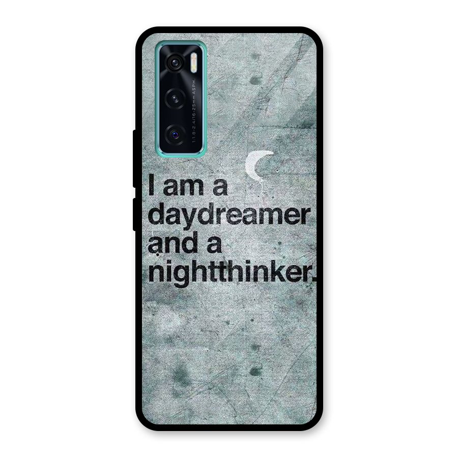 Day Dreamer Night Thinker Glass Back Case for Vivo V20 SE