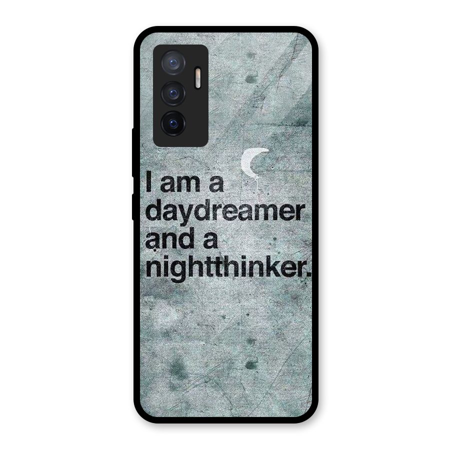 Day Dreamer Night Thinker Glass Back Case for Vivo V23e