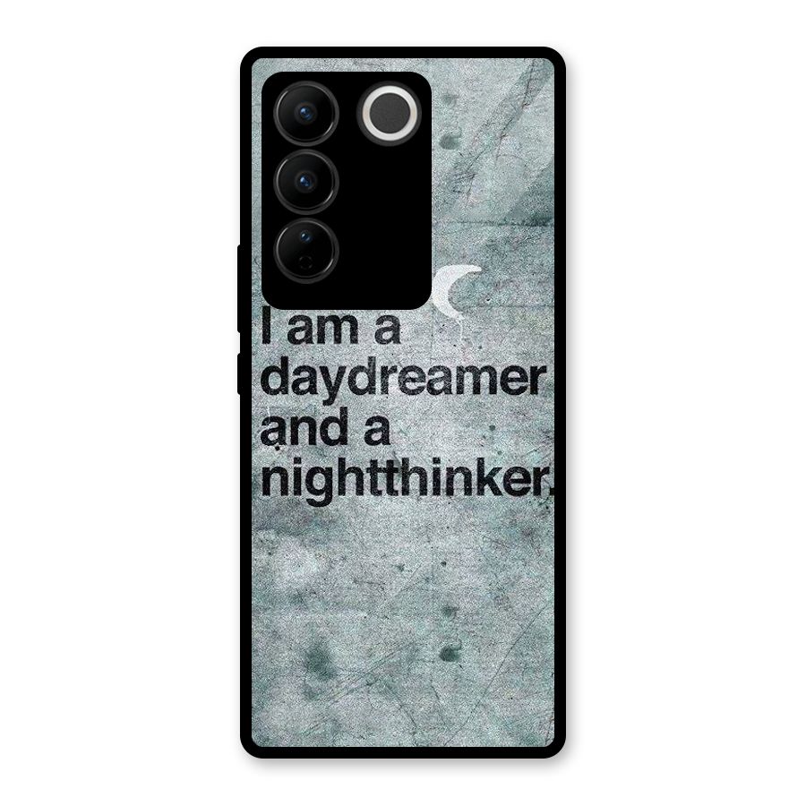 Day Dreamer Night Thinker Glass Back Case for Vivo V27