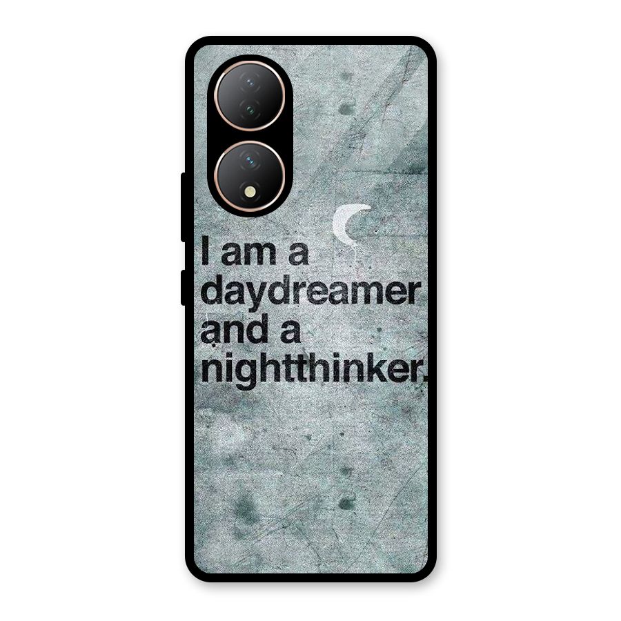 Day Dreamer Night Thinker Glass Back Case for Vivo Y100A