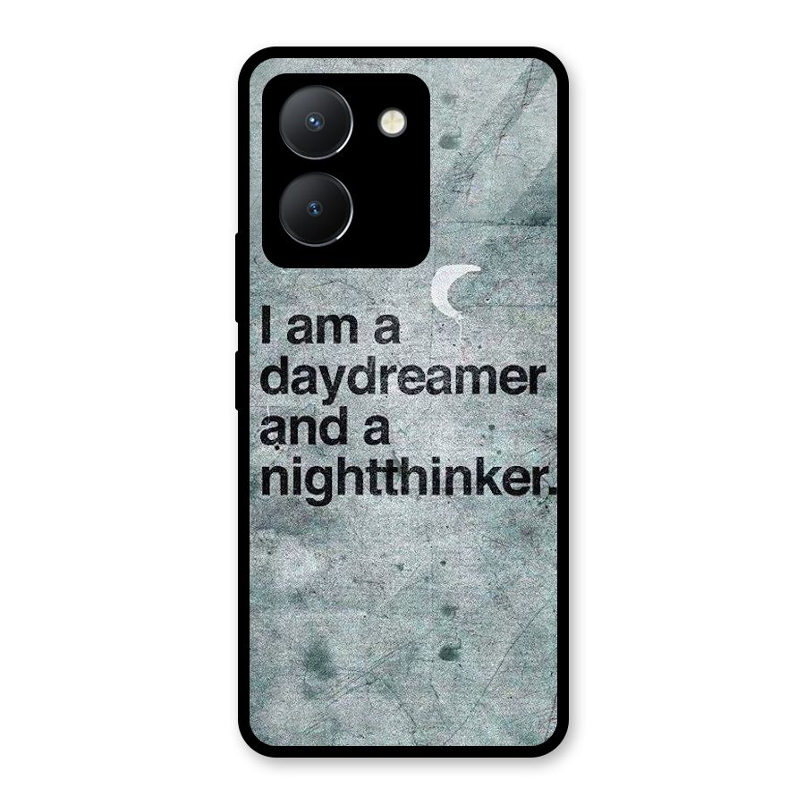 Day Dreamer Night Thinker Glass Back Case for Vivo Y36