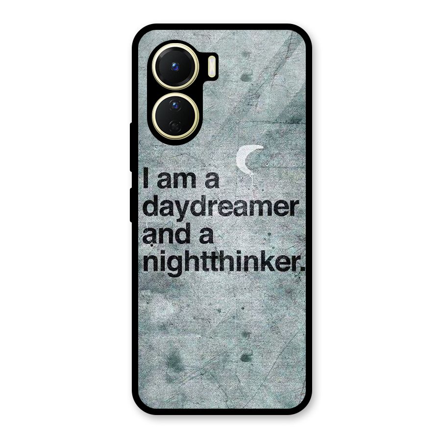 Day Dreamer Night Thinker Glass Back Case for Vivo Y56