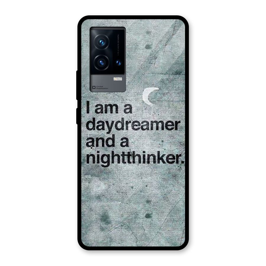 Day Dreamer Night Thinker Glass Back Case for iQOO 9 5G