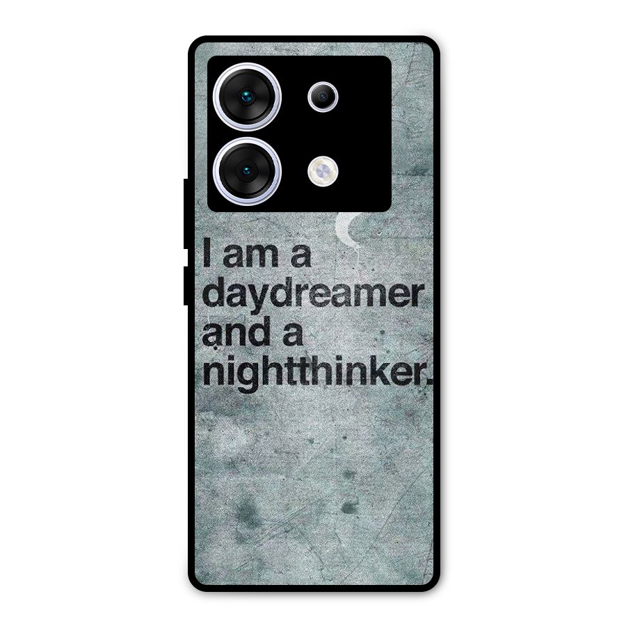 Day Dreamer Night Thinker Metal Back Case for Infinix Zero 30 5G