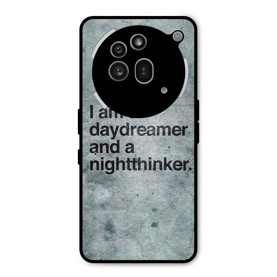 Day Dreamer Night Thinker Metal Back Case for Nothing Phone 3a Pro