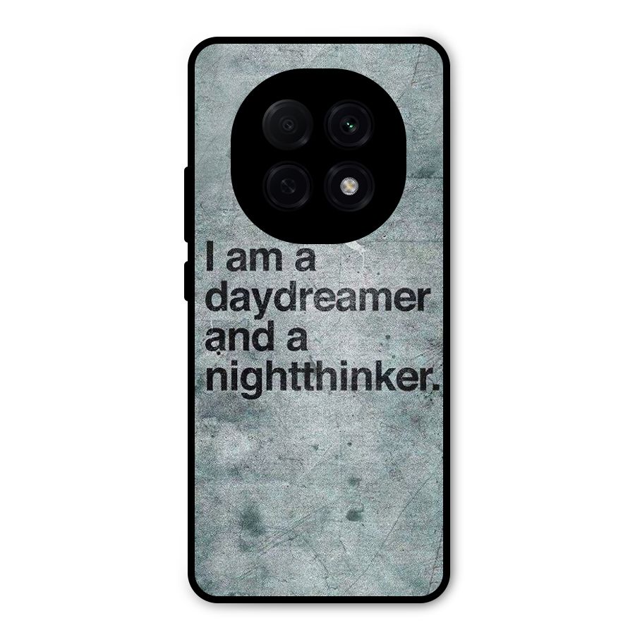 Day Dreamer Night Thinker Metal Back Case for Oppo F29 Pro
