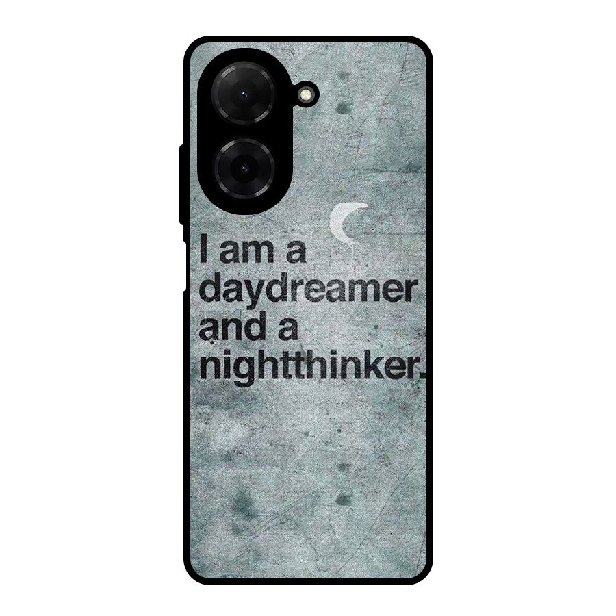 Day Dreamer Night Thinker Metal Back Case for Poco C71