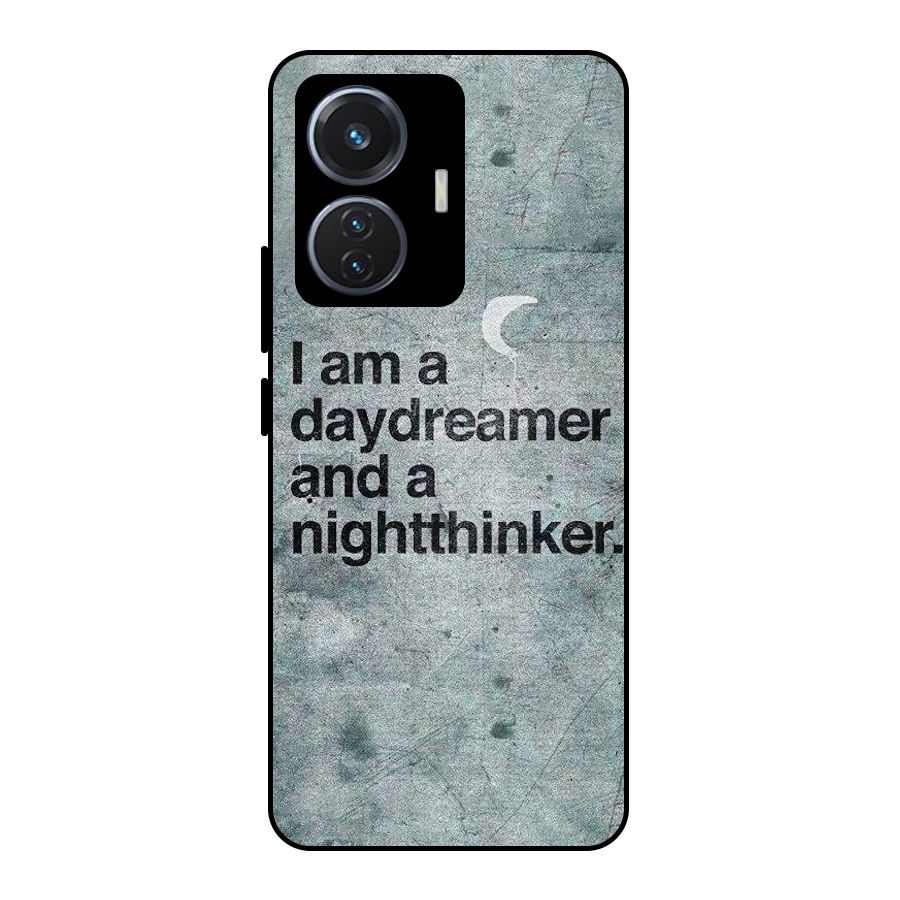 Day Dreamer Night Thinker Metal Back Case for Vivo T1 44W