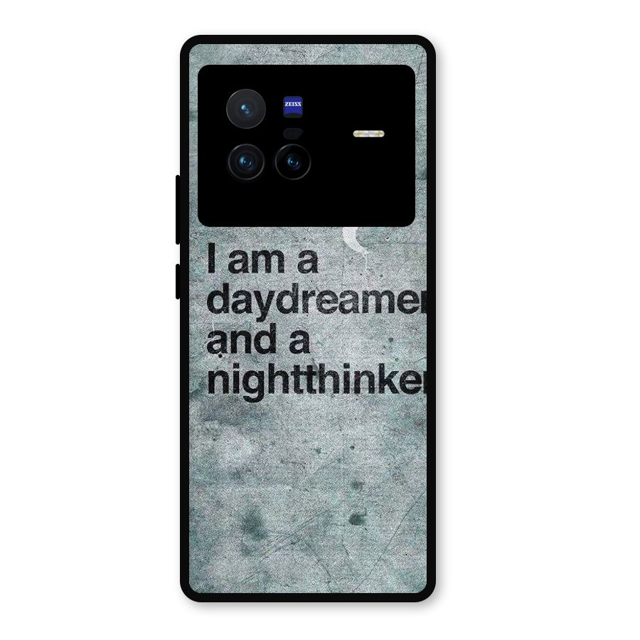 Day Dreamer Night Thinker Metal Back Case for Vivo X80